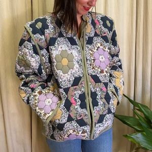 Louise Misha Reversible Quilted Neliana Jacket NWT